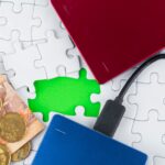 Wysoki kąt widzenia papieru na stole