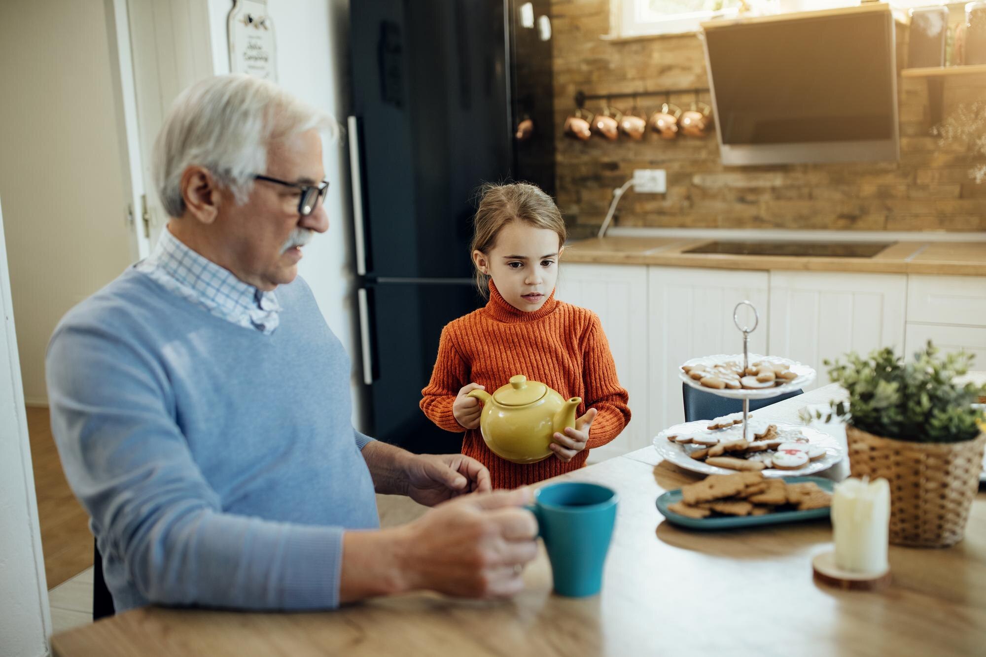 Mam dla ciebie herbatę dziadku