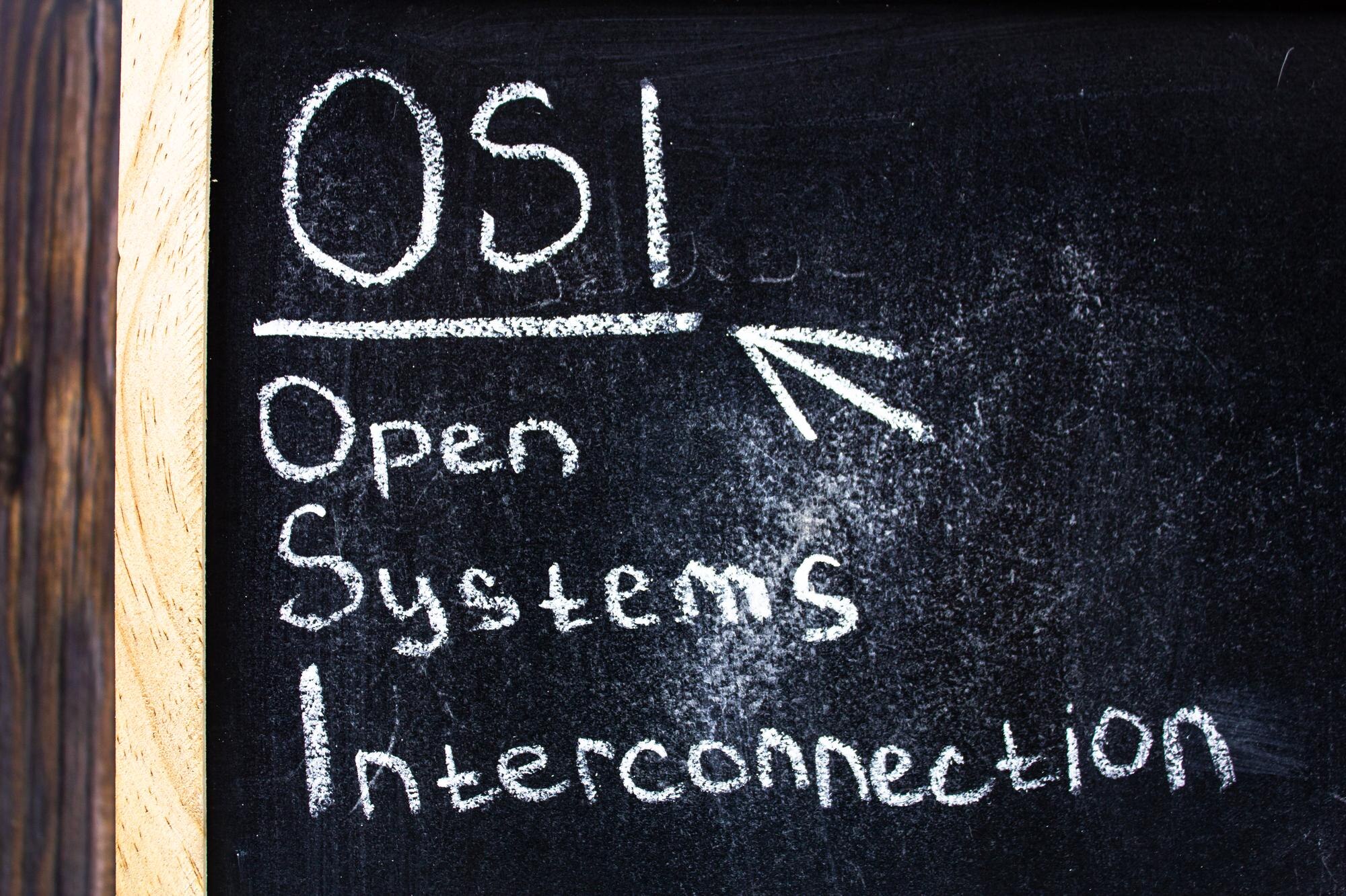 Koncepcja tekstu tablicy OSI Open Systems Interconnection