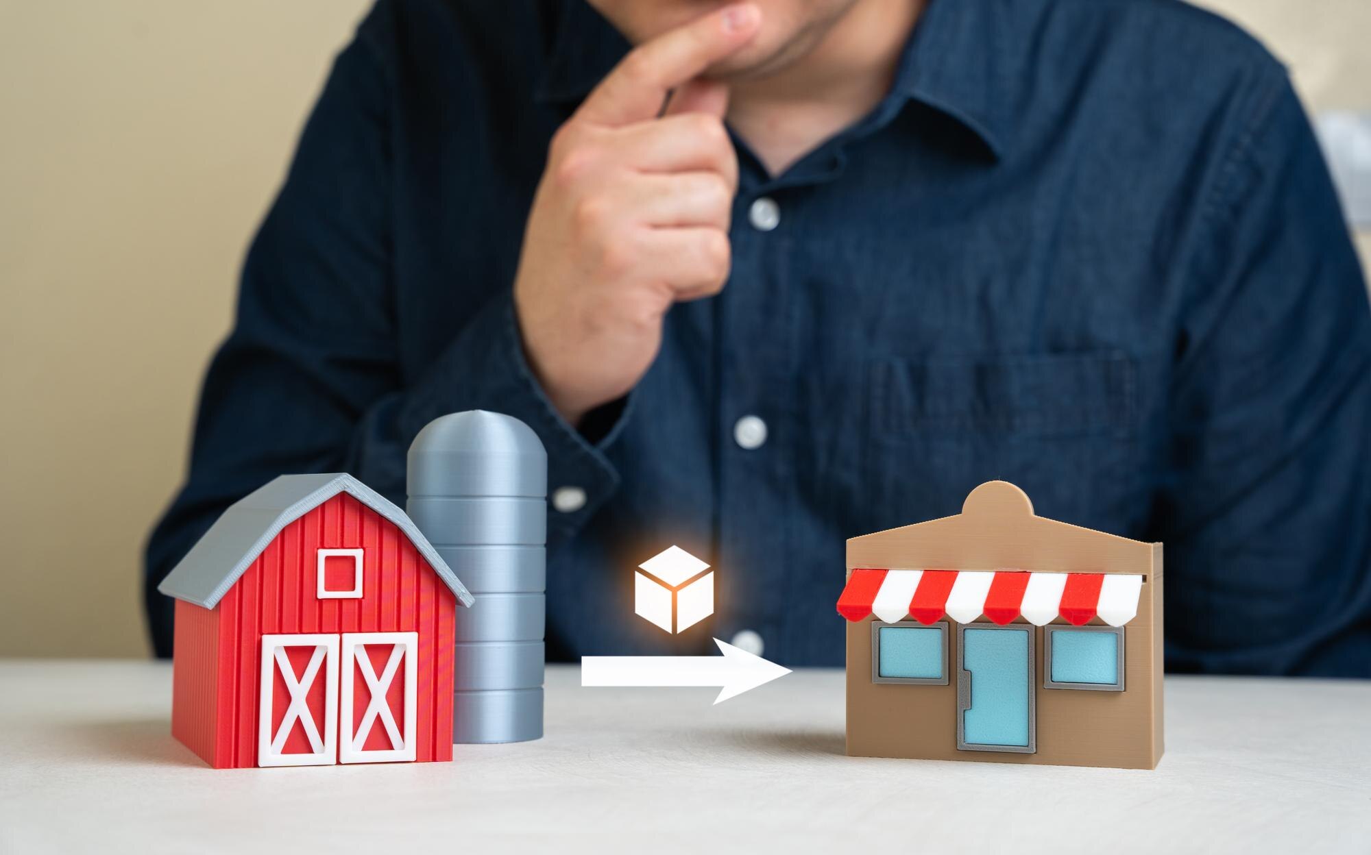 Food deliveries to stores Sale of agricultural products Logistical challenges