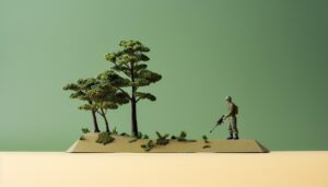 Diorama minimalizmu dnia weteranów